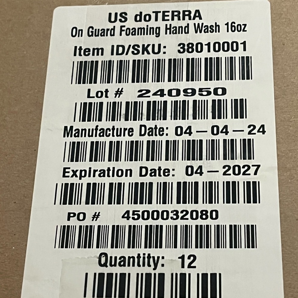 12 doTERRA On Guard Foaming Hand Wash New Sealed Wholesale Case